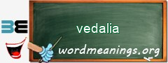 WordMeaning blackboard for vedalia